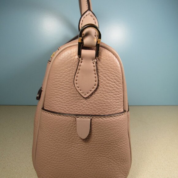 Michael Kors Lorimer Medium Pebbled Leather Satchel / Shoulder Bag, Fawn, EUC - Picture 3 of 16